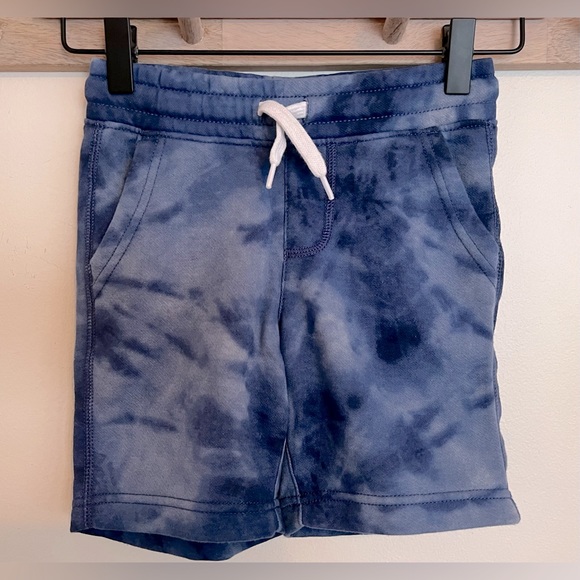 Old Navy Boys Blue and White Tie Dye Cotton Shorts Size 5T - Picture 1 of 3
